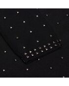 Robe longue avec spikes noire