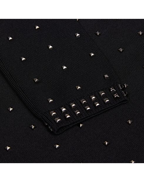 Robe longue avec spikes noire