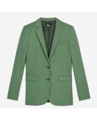 Veste tailleur en laine verte