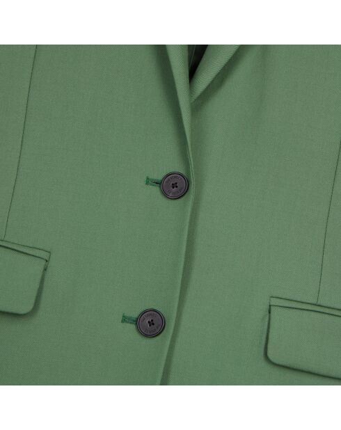 Veste tailleur en laine verte
