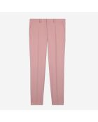 Pantalon de costume en laine rose pastel
