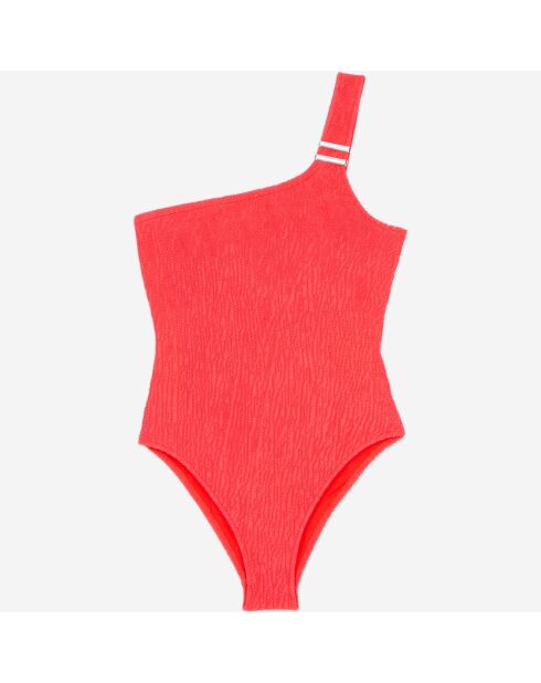 Maillot de bain The Kooples x Luz une pièce asymétrique rouge