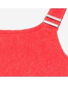 Maillot de bain The Kooples x Luz une pièce asymétrique rouge