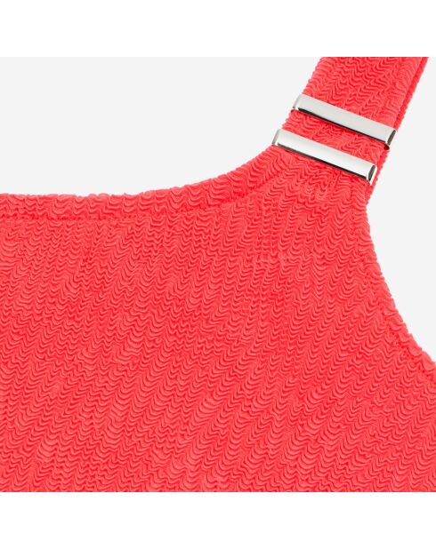Maillot de bain The Kooples x Luz une pièce asymétrique rouge