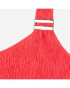 Haut de maillot de bain The Kooples x Luz asymétrique rouge