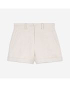 Short en tweed écru