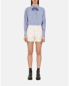 Short en tweed écru