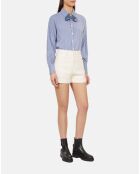 Short en tweed écru