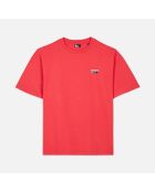 T-shirt avec sérigraphie rouge