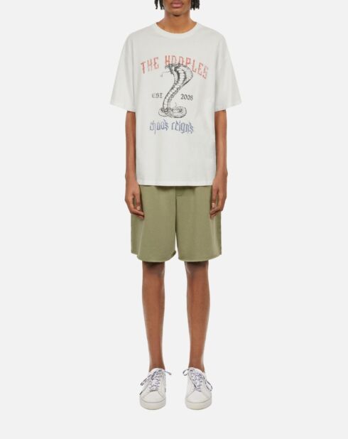 T-shirt avec sérigraphie écru