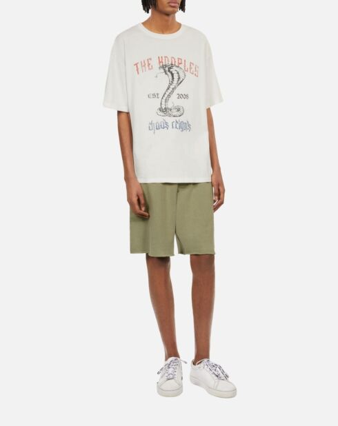 T-shirt avec sérigraphie écru