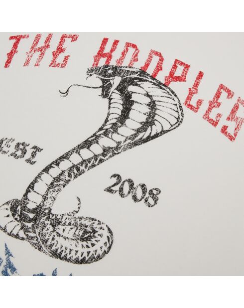 T-shirt avec sérigraphie écru