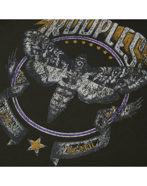 T-shirt avec sérigraphie vert foncé