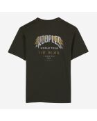 T-shirt avec sérigraphie vert foncé