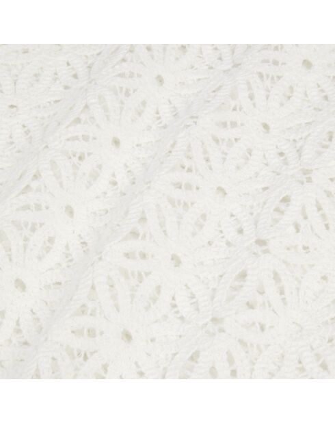 Top en guipure blanc
