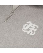 Sweatshirt avec sérigraphie gris ardoise