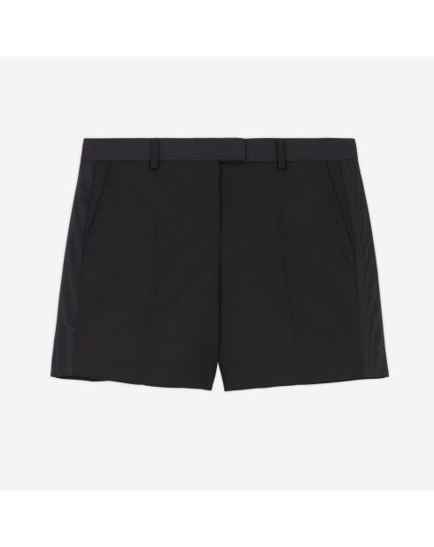 Short en laine noir