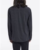 Chemise homme à pois noire et blanche