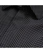 Chemise homme à pois noire et blanche