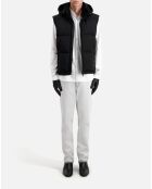 Doudoune à capuche sans manches noire