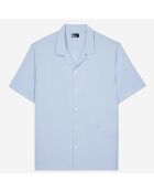 Chemise manches courtes bleu ciel