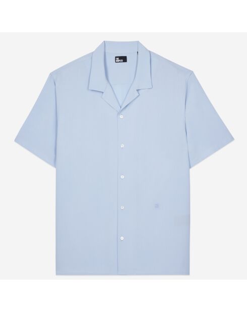 Chemise manches courtes bleu ciel