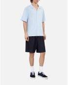 Chemise manches courtes bleu ciel