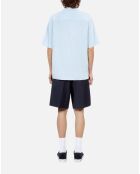 Chemise manches courtes bleu ciel