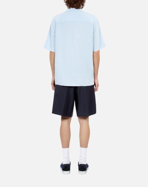 Chemise manches courtes bleu ciel