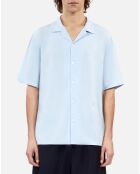 Chemise manches courtes bleu ciel