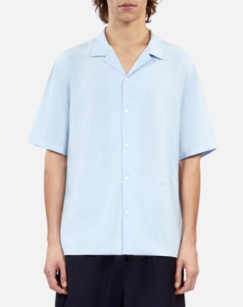 Chemise manches courtes bleu ciel