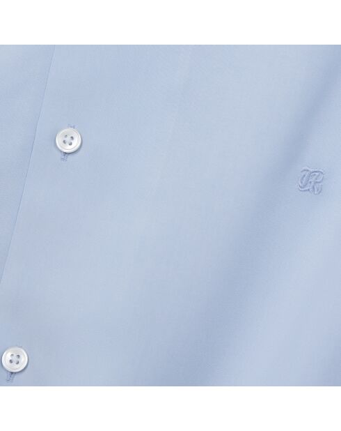 Chemise manches courtes bleu ciel