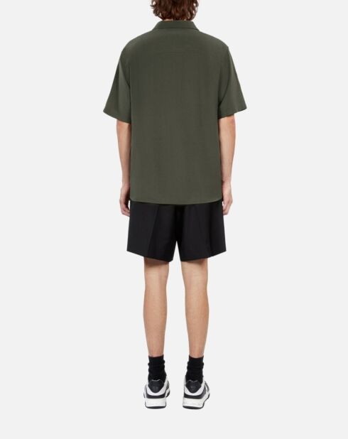 Chemise manches courtes kaki