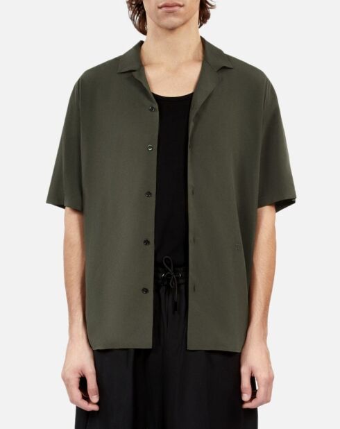 Chemise manches courtes kaki