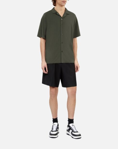 Chemise manches courtes kaki
