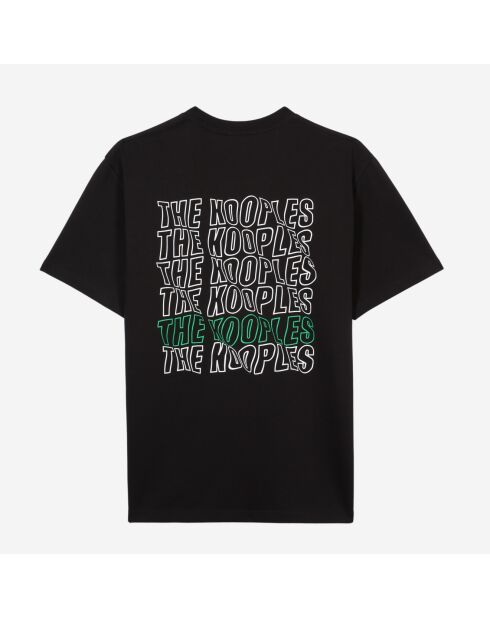 T-shirt avec sérigraphie Logo noir