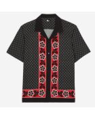 Chemise imprimée noire