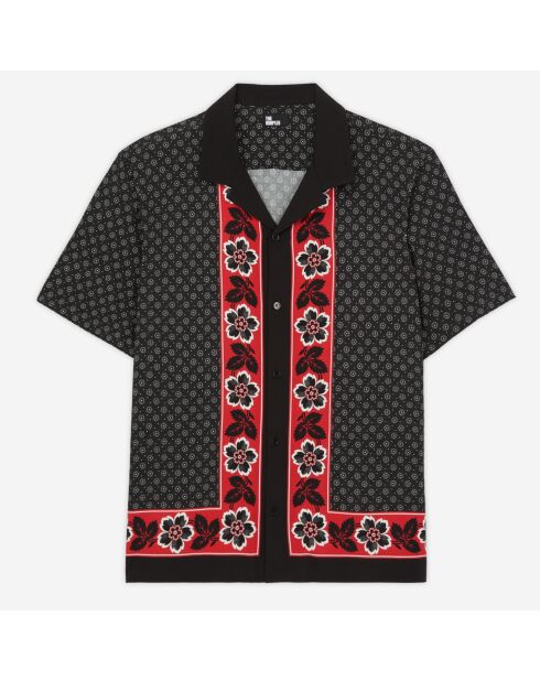 Chemise imprimée noire
