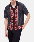 Chemise imprimée noire