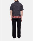 Chemise imprimée noire