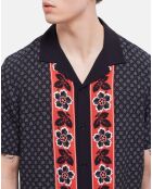 Chemise imprimée noire