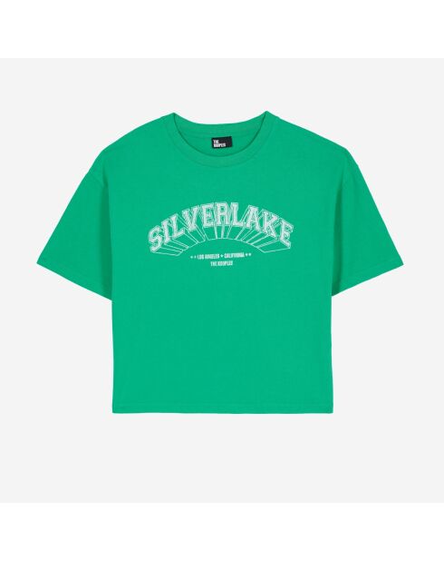 T-shirt avec sérigraphie vert clair