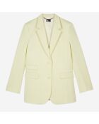 Veste tailleur jaune clair