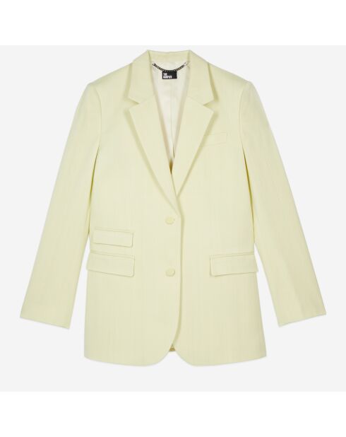 Veste tailleur jaune clair