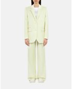 Veste tailleur jaune clair
