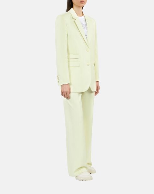 Veste tailleur jaune clair