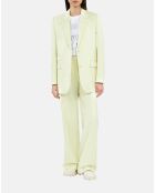 Veste tailleur jaune clair