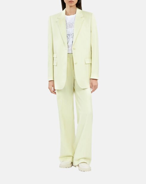Veste tailleur jaune clair