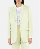 Veste tailleur jaune clair