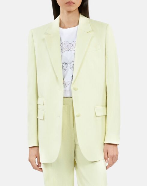 Veste tailleur jaune clair